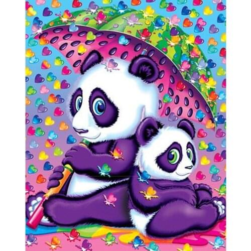 Full DIY 5D Diamond Painting Animal Panda Cross Stitch Diamond Embroidery Patterns rhinestones Diamond Mosaic Home Decoration