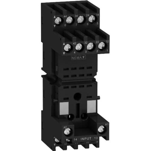 RXZE2M114M Socket, mixed contact, relay type RXM2 RXM4, connector connection, 250 V AC