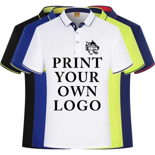 Silk Cotton Custom shirts For Your Family Team Primary Logo Team Color Polo College University Logo Design Personalized shirts