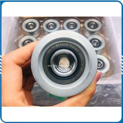 For Toyota Alternator Pulley 7-groove Original INA Clutch Pulley F567525 535017310 1GD 1KD Overrunning Pulley