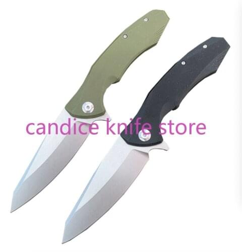 High Hardness Folding Knife 8cr13 Blade G10 Handle Bearing Hunting Survival Camping Tactical Pocket Knives EDC Tool Xmas Gift