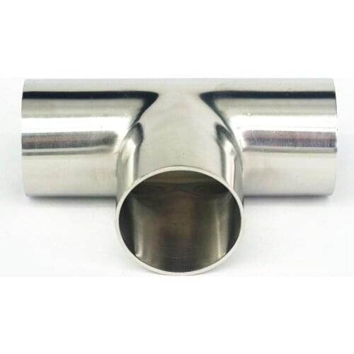 40mm O.D Equal 304 Stainless Steel Sanitary Welding Tee Connector Pipe Fitting