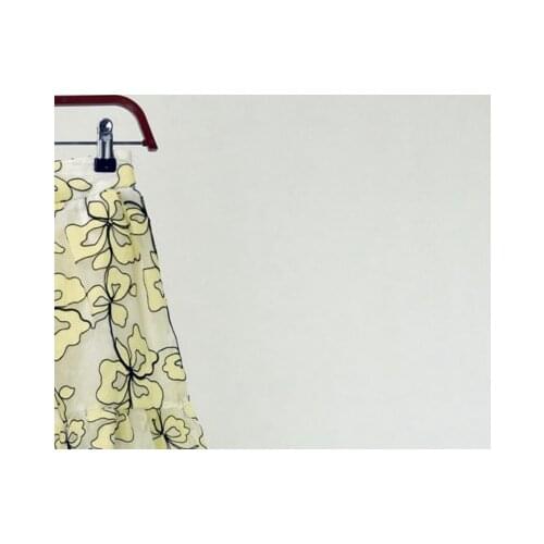 2019 Spring and Summer Hollow Pattern Slim A-line Skirt Mesh Embroidered Long Skirt Womens Skirt