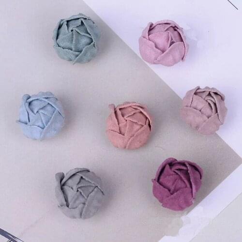 7Pcs Mini Flowers Applique Small Flower Patch Fabric Patches for Dress Hair Clothes Fabric Flowers for Dresses Craft Supplies