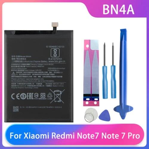 Original Battery For Xiaomi Redmi Note7 Note 7 Pro Phone Battery BN4A 3900mAh High Capacity XiaoMi Phone Batteries Free Tools