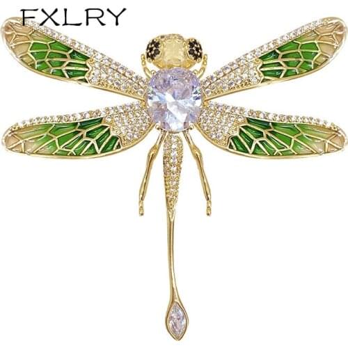 Броши стрекоза на одежду FXLRY China At AliExpress