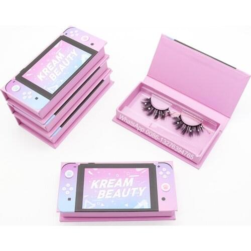 Mink Eyelash Empty Box With Tary Wholesale Real 3D Mink Eyelashes Makeup False Lashes Custom Lashbox Packaging With Logo