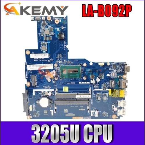 High Quality mainboard For Lenovo B50-70 Laptop motherboard ZIWB2 ZIWB3 ZIWE1 LA-B092P 3205UCPU 100% Tested