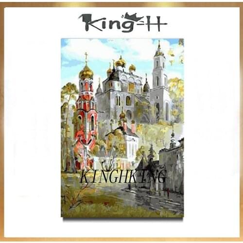 City architectural landscape oil painting quality of London mural painting on the canvas porch decoration beautiful castle hotel