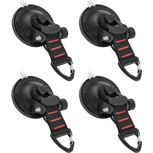 2/4 Pcs Universal Outdoor Suction Cup Anchor Securing Hook Tie Down Camping Tarp Car Side Awning Pool Tarps Tents Securing Hook