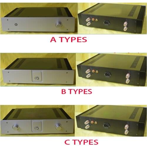 430*90*312MM Q4309 All-aluminum External Cooling Amplifier Chassis DIY Class A Amplifier Case Rear Stage Merger Box