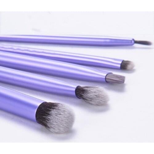 5Pcs Women Girls Face Beauty Make Up Cosmetic Brush Set Kit Include Deluxe Crease Base Shadow Fine Liner Brush Accent Brow Brush