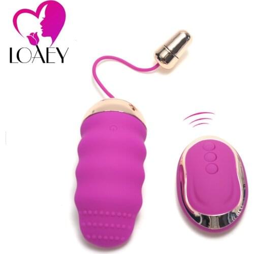LOAEY USB Wireless Remote Kegel Balls G Spot Vibrating Egg Ben Wa Clitoris Stimulator Adult Sex Toy For Women