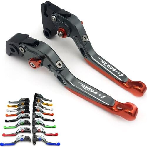 CNC Adjustable Folding Motorcycle Brake Clutch Levers For Aprilia RSV4 RSV4 FACTORY 2009 2010 2011 2012-2014 2015 2016