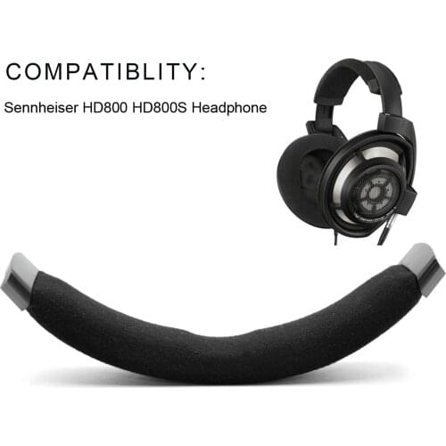 Defean HD800 Velour Headband Pad Velour and Memory Foam Replacement for Sennheiser HD800 / HD800S Headphones