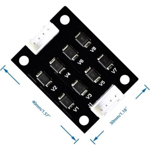 Q1JF 3D Printer Parts TL-Smoother Addon Module with Heatsink Du-pont Wire for 3D Pinter Motor Drivers 4 Sets