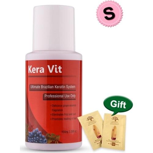 100ML Hair Treatment Keratin 8% FormaldehydeRepair Damage Frizzy Straightening hair Grape Quickly Flavor