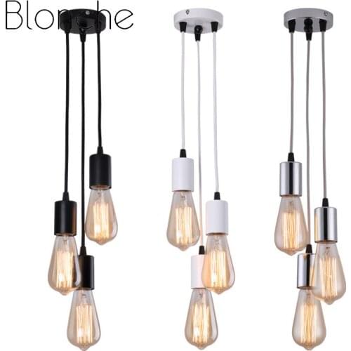 Creative Restaurant Pendant Lamp 3 Heads Retro Iron Hanging Light Living Room Bedroom Bar Home Decor Industrial Lighting Fixture