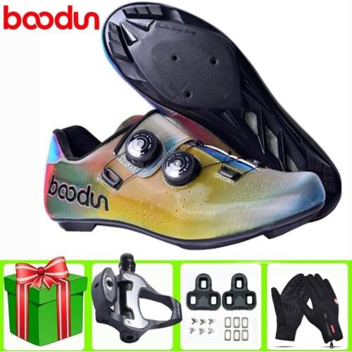 BOODUN Road Cycling Shoes Professional Sole Bike Men New Self-locking Racing Bicycle Sneakers Women Breathable Racing Bicicleta