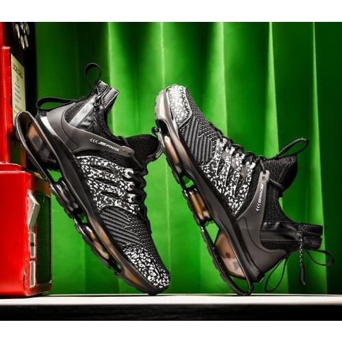 Summer Trendy Men Running Shoes Breathable Sneakers High Quality Antiskid Damping Jogging Shoes Training Sports Shoes Zapatillas