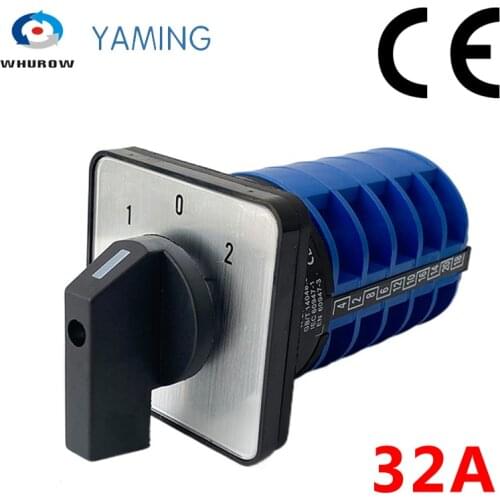 LW26-32/5 ON-OFF-ON 32A Universal Three-gear Five-section Power Manual Rotation Multiple Choice Cam Switch
