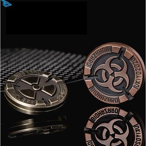 Metal Pop Coin PPB Fingertip Top EDC Magnetic Finger Stress Reliever Autism Anxiety Relief Hand Push Pocket Toys Funny Gifts