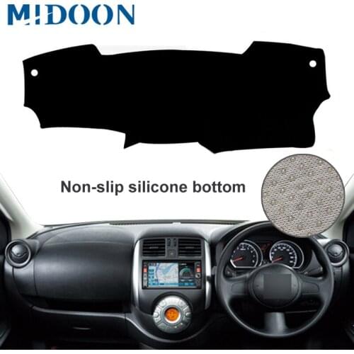 MIDOON For Nissan Latio sunny N17 2011 2012 2013 2014 2016 2018 Car Styling Covers Dashmat Dash Mat Sun Shade Dashboard Cover