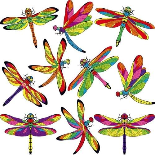 30 Pcs Dragonfly Window Clings Anti-Collision Window Clings Decals To Prevent Bird Strikes on Window Glass Non Adhesive-ABUX