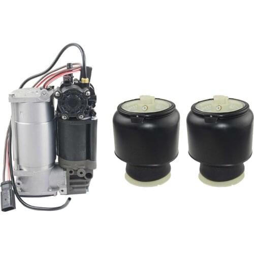 AP03 Air Compressor Pump+ 2 pc Air Suspension Spring For BMW 5 Series F07 GT F11 37206864215 37106781827