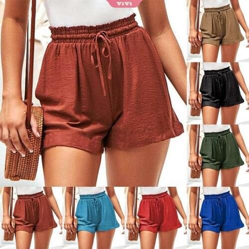2021 New Womens Shorts Hot Summer Casual Lace-up Shorts Plus Size Mid-waist SShort Fashion Womens Street Shorts