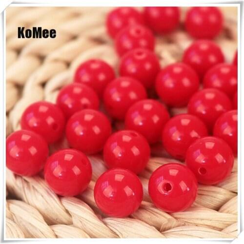 New Hot 500pcs/lot Multi Colors 8mm Acrylic Round Shape Beads Chunky Gumball Bubblegum Solid Charms For Girls Hair Hoop Ornament