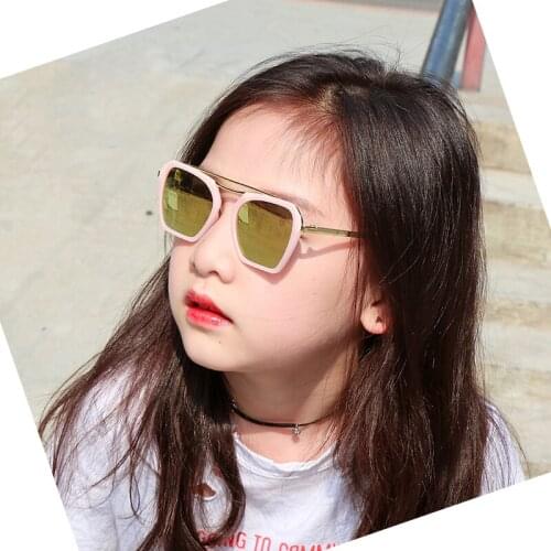 July 2018 NEW Brand design Child Cute sunglasses Anti-reflective UV400 Kids glasses Baby Girls Lovely Children eyeglasses N806