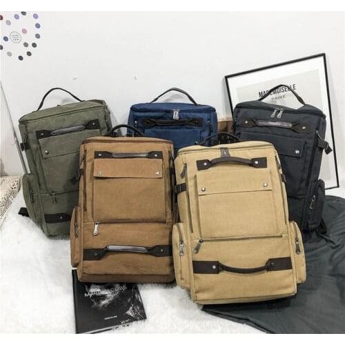 GNWXY Large Capacity Couples Canvas Backpack Hiking Camping Travel Mountaineering Backpacks Boy Girl Luggage Bag Dropshipping