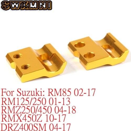 Front Brake Line Hose Clamp Holder For Suzuki RM85 RM125 RM250 RMZ250 RMZ450 RMX450Z DRZ400SM 01-2017 RM 85 125 250 RM-Z RMZ 450