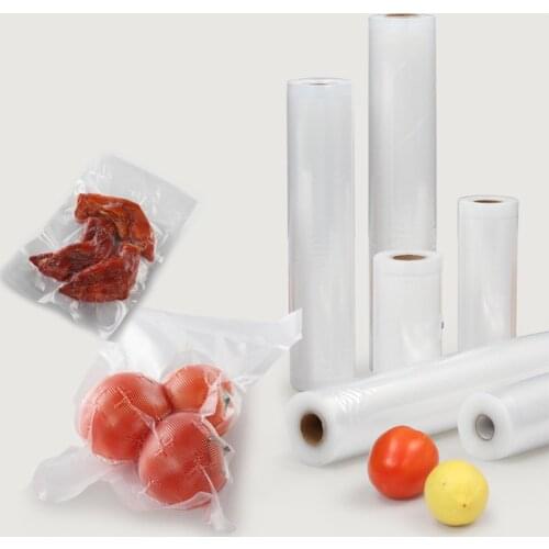 6 Pcs Packaging Rolls Kitchen Food Vacuum Bag 12/15/20/28/30CM Freezer Bags 500cm Rolls/Lot Free Cut Vacuum Bags For Food
