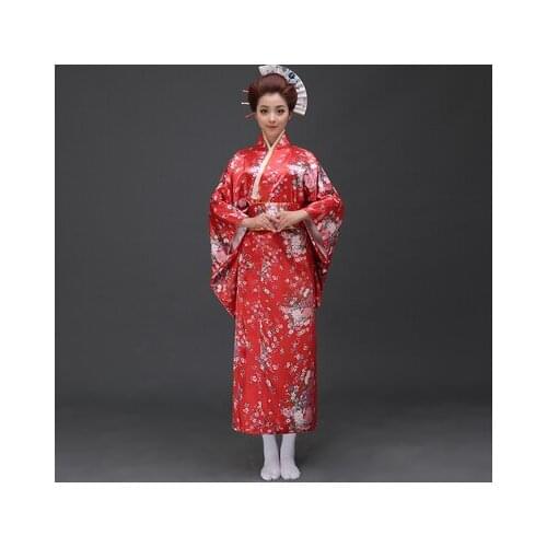 The new Japanese kimono dress fashion female temperament Sakura Costume National pajamas bathrobe