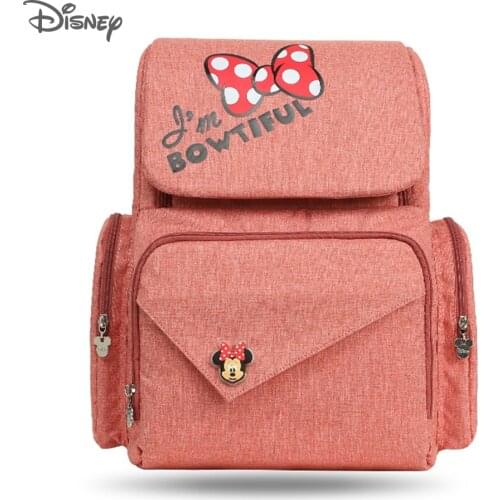 Brand Disney Nappy Bag Minnie Mickey Backpack Mummy Diaper Bags Mother Maternity Travel Backpack Baby Care Mom Nursing Handbag