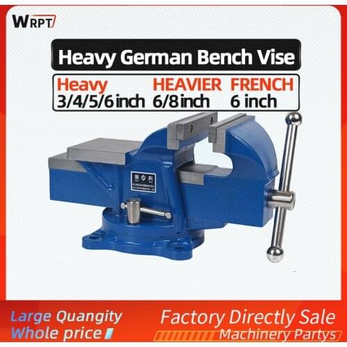 Heavy-duty German-style bench vise precision household vise workbench 1PCS 3/4/5/6/8 inch vise table pliers
