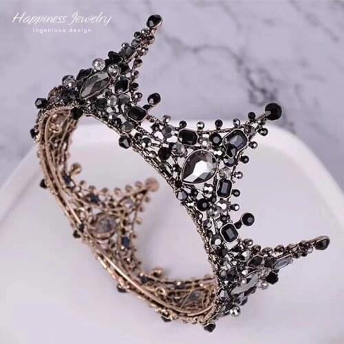 2019 Women Princess Crown Headband Crystal Rhinestone Tiara And Crowns Hair Band Jewelry Bridal Hair Accessories Wedding