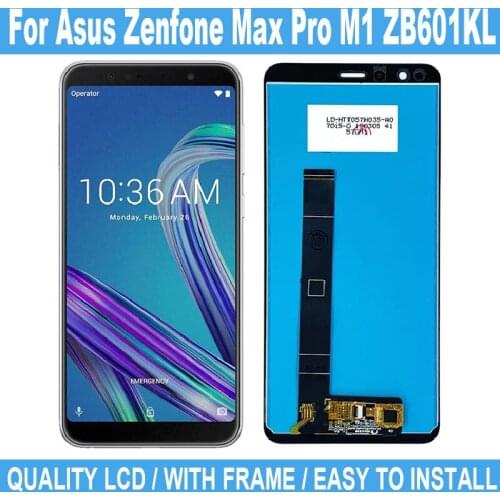 5.99" LCD For Asus Zenfone Max Pro M1 ZB601KL ZB602K LCD Display Digitizer Touch Screen With Frame Replacement Screen Assembly