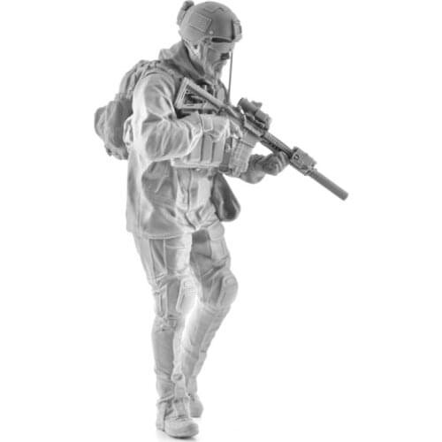 1 / 16 Resin Soldier model modern US Marine Corps white model manual