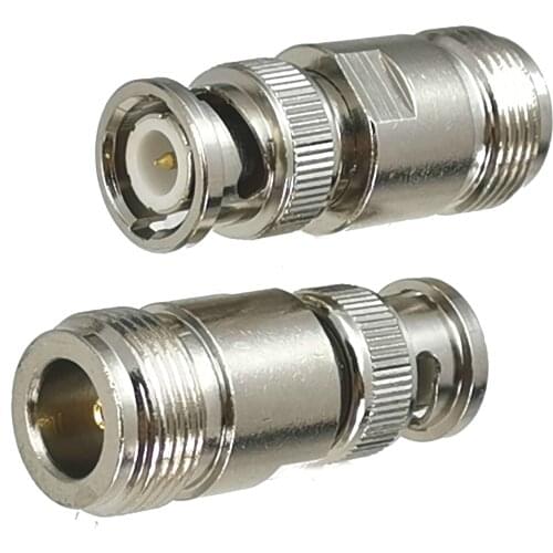 1pcs Connector Adapter N Female Jack to BNC Male Plug RF Coaxial Converter Straight New