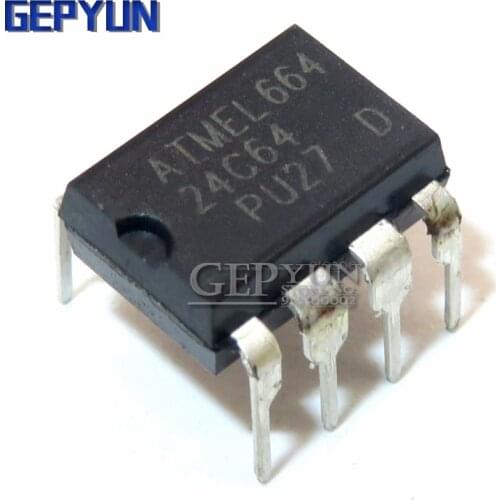 10PCS AT24C64 AT24C64ADIP8 DIP 24C64 DIP Gepyun