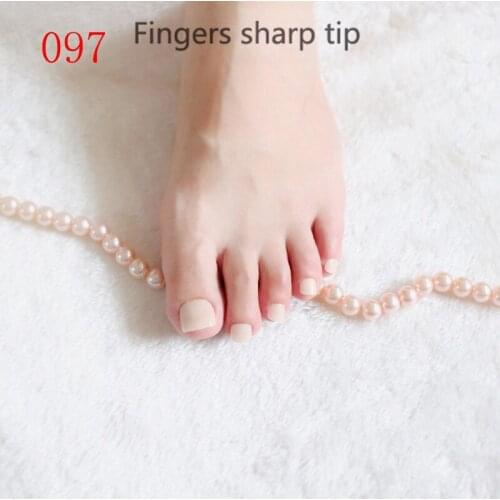 24PCS fashion design cute toes latest French style candy colorful fake toe #097