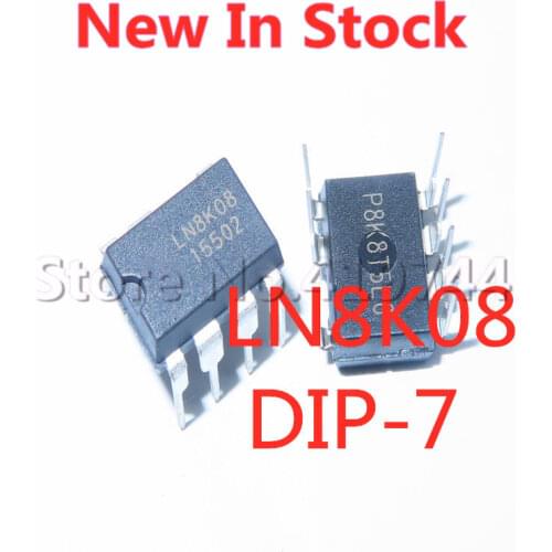 5PCS/LOT 100% Quality LN8K08 DIP-7 Power Chip Ultra High Voltage Buck Converter In Stock New Original