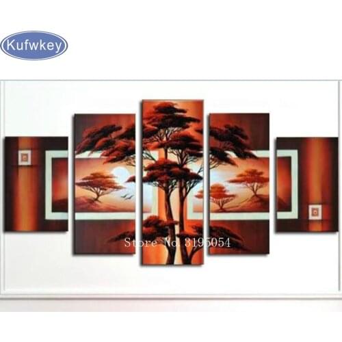 Diamond embroidery full scale landscape Africa Diamond embroidery patterns rhinestones embroidery painting triptych Hobby crafts