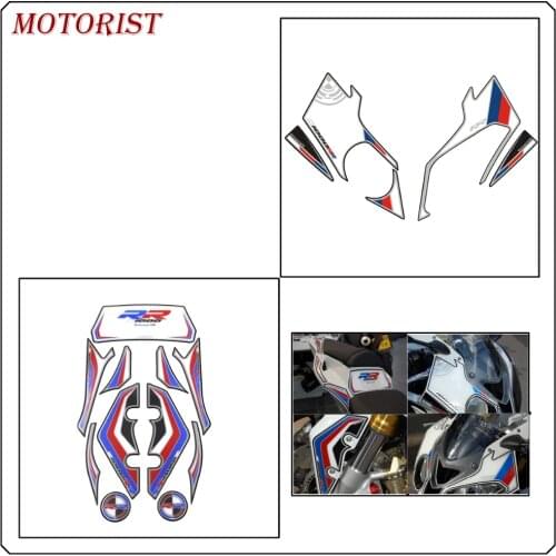 MOTORIST Motorcycle sticker Front Rear Fairing Motor Number Board 3D Gel Protector for BMW S1000RR S-1000RR S1000-RR