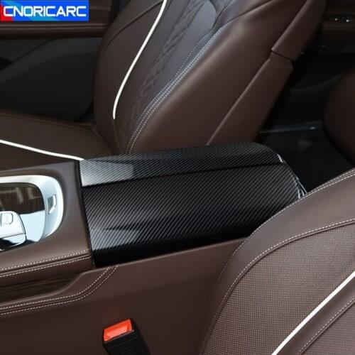 Car Styling Center Console Armrest Box Frame Decoration Cover Trim For BMW 7 Series G11 G12 2016-2021 Interior Accessories
