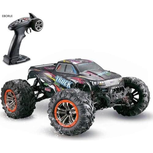 EBORUI 9125 RC Car 2.4G 1:10 Scale 4WD RC Car 46KM/H High Speed Big Feet Car Off Road Waterproof Monster Remote Control Car RTR