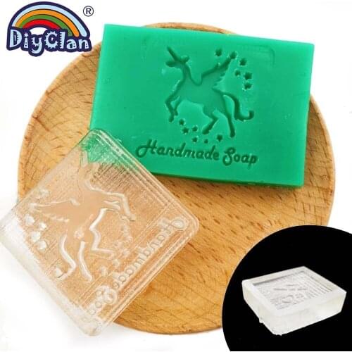 Unicorn Handmade Soap Stamp Diy Natural Organic Stamps Resin Glass Soap Making Seal Acrylic Chapter Tools Pattern Imprint